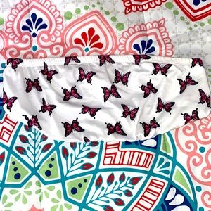 A butterfly tube top